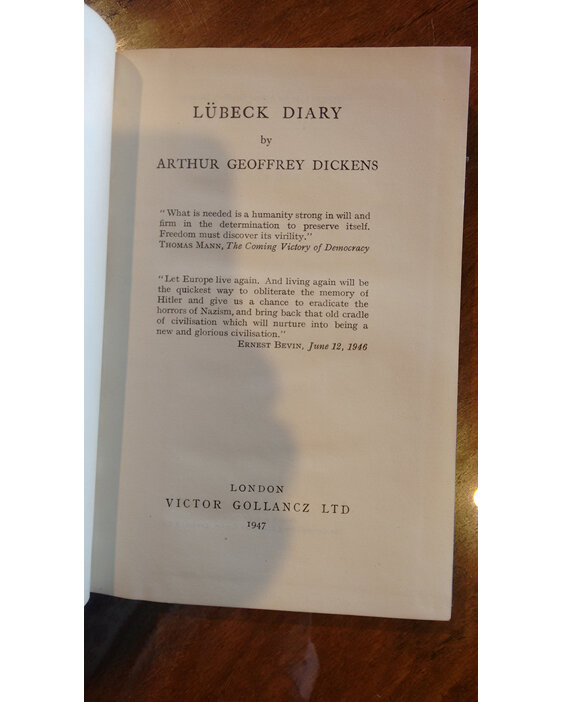 Lubeck Diary - Arthur Geoffrey Dickens