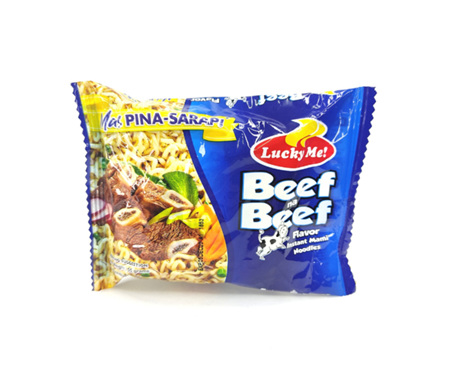 Lucky Me Beef and Chicken Noodles 55g