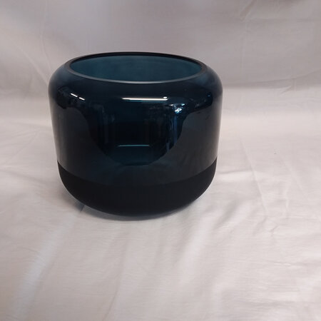 Lugano Navy Glass Vase G3743