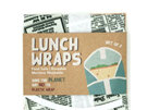 Lunch Wrap Set of 2 - Retro Paper school lunchbox sandwich eco