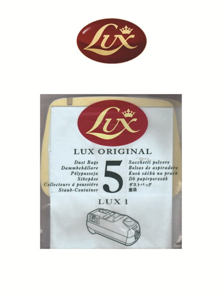 Lux 1 D820 Vacuum Cleaner Dust Bags,  Bags are the Original Bags for Lux Cleaner