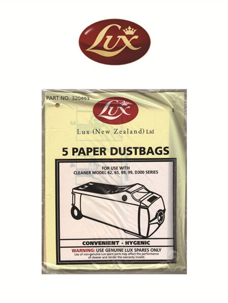 Lux D300 series paper dustbags