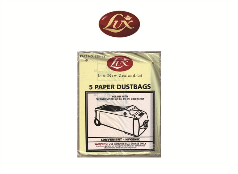 Lux D300 series paper dustbags