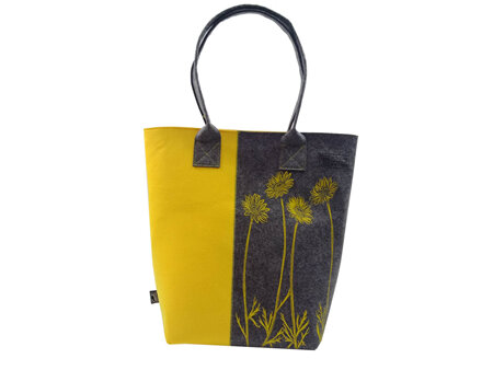 LW Shoulder Tote Bag Daisy Mustard Grey/Mustard
