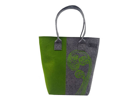 LW Shoulder Tote Bag Toetoe Grey/Green
