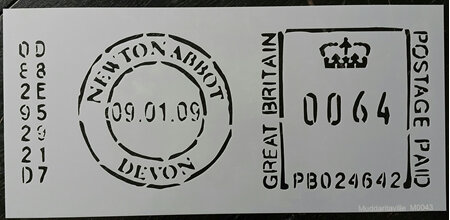 M0043 - Newton Abbot Post Stamp Mudd