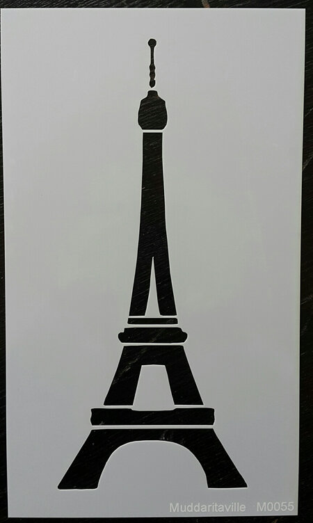 M0055 - Eiffel Tower solid outline Mudd