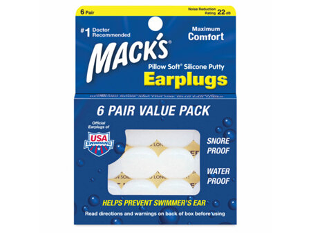 Mack's Ear Plugs Pillow Soft - 2 pairs (6 pairs in photo)