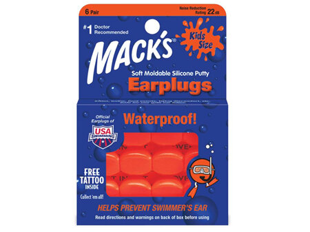 MACK'S Kids Size Waterproof Earplugs