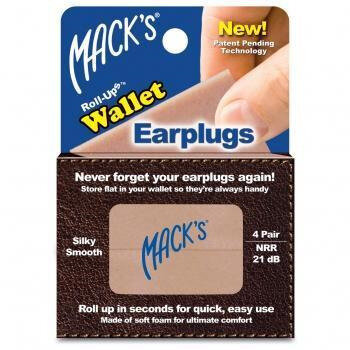 Mack's Roll-Ups Wallet Earplugs 4 Pairs