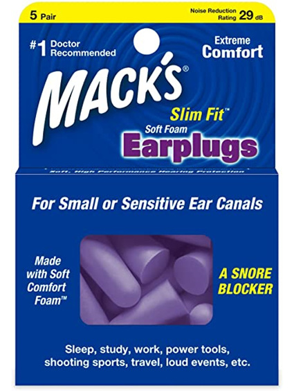 Mack's Slim Fit Soft Foam Earplugs 5 pair