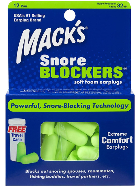 Mack's Snore Blockers Soft Foam Earplugs 12 Pair