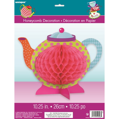 Mad hatter honeycomb teapot centrepiece