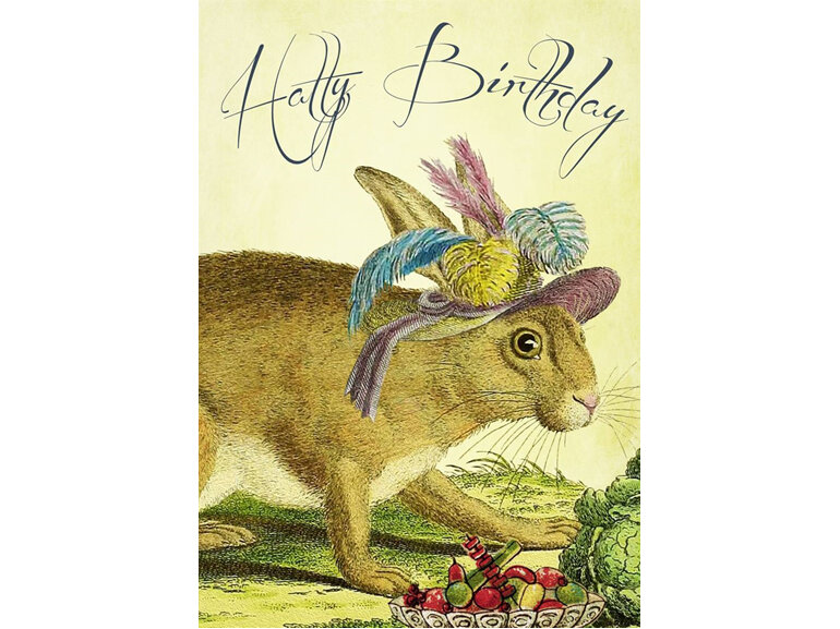 Madame Treacle - Rabbit & Cabbage Birthday Card
