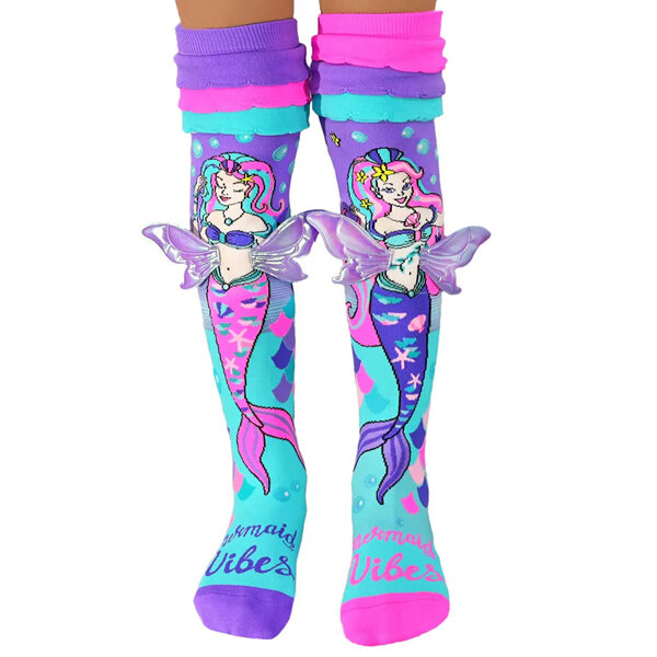 MADMIA Mermaid Vibes Socks Kids & Adults Age 6-99