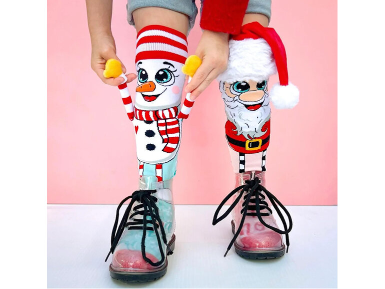 MADMIA Santa & Snowman Socks Toddler Age 3-5
