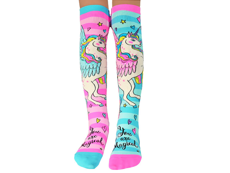 MADMIA Sparkly Unicorn Socks Kids & Adults Age 6-99
