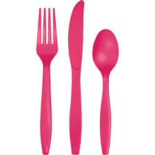 Magenta Cutlery Set