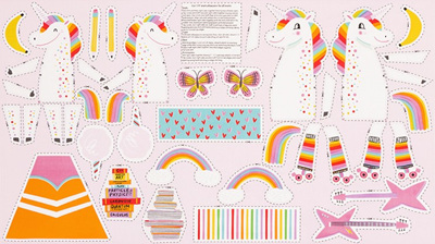 Magical Rainbow Unicorns - Unicorn Toy Panel
