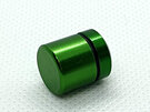 magnetic green nano geocache with waterproof log for sneaky cache hide