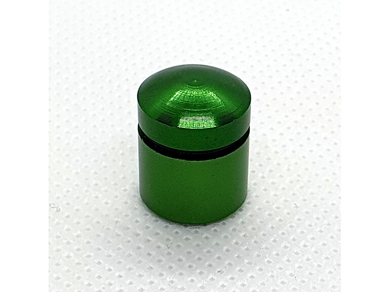 magnetic green nano geocache with waterproof log for sneaky cache hide
