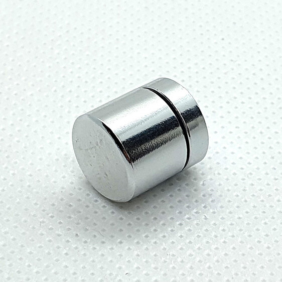 magnetic silver nano geocache with waterproof log for sneaky cache hide