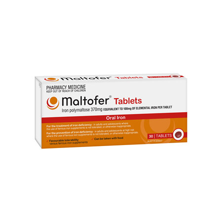 Maltofer 100mg iron tablets 30s