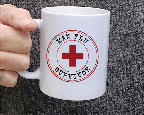 Man Flu Survivor Funny Mug