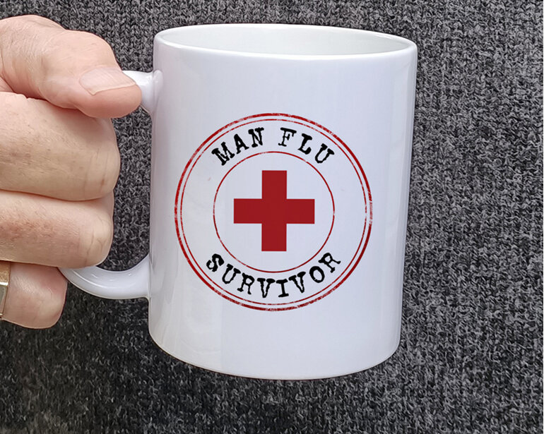 Man Flu Survivor Funny Mug