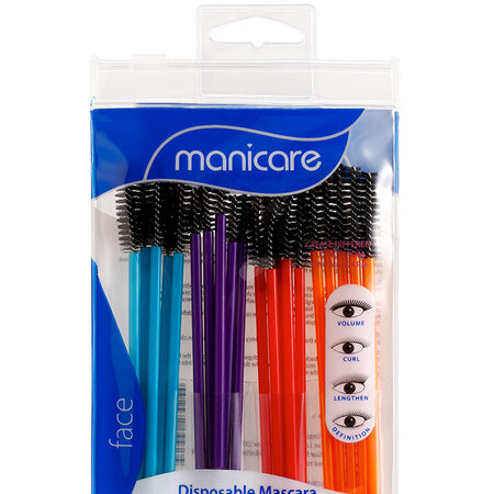 Manicare (23025) Disposable Mascara Brushes Mixed, 20 Pack
