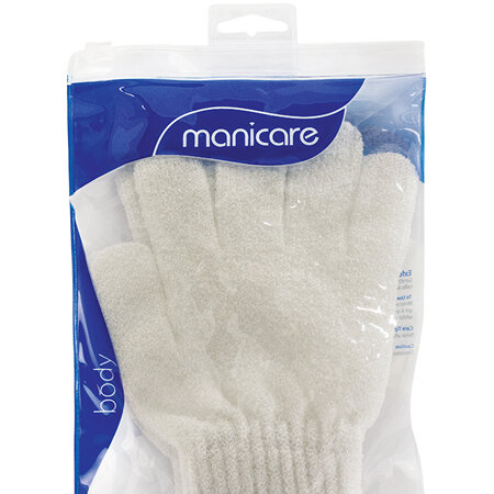 Manicare (459W) Exfoliating Gloves, White