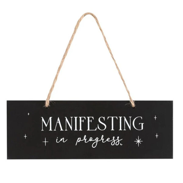 Manifesting in Progress Sign | The Mindful Frog