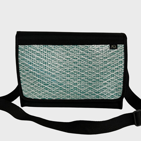 Manta satchel - green sailcloth