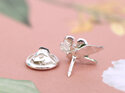 Manuka flower leaves native sterling silver lapel pin brooch lily griffin nz