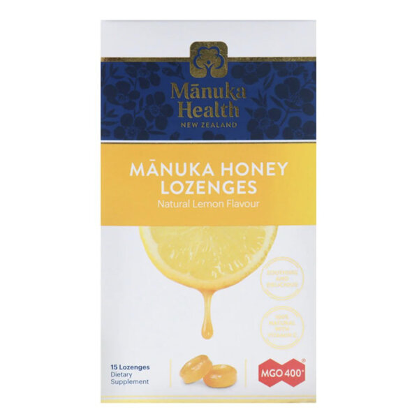 Manuka Health Manuka Honey Lozenges Lemon 15 pack