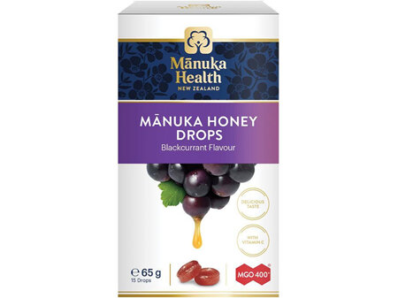 Manuka Health Manuka Honey&Blackcurrant Drops 15s