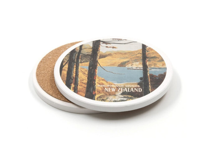Marlborough Tourist Ceramic Coaster new zealand aotearoa