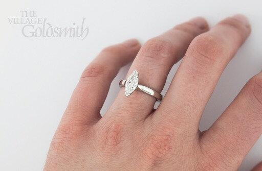Marquise Solitaire on hand