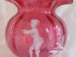 Mary Gregory cranberry glass