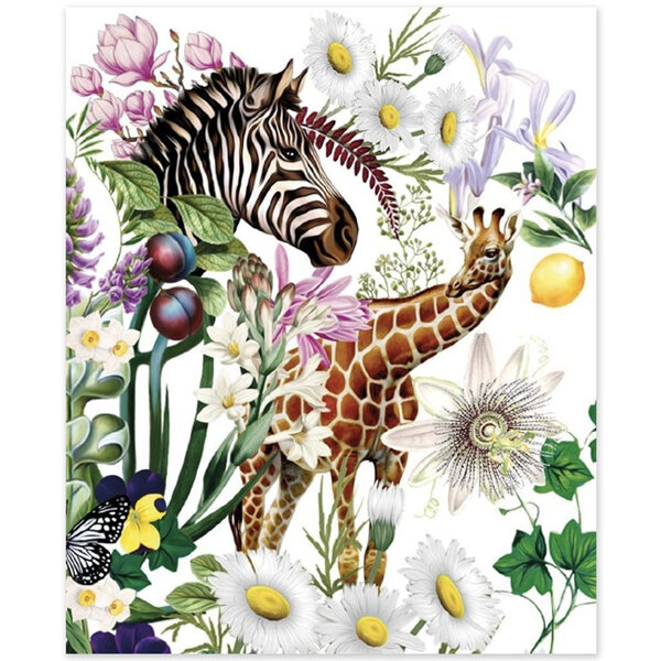 Mary Katrantzou Zebra Collage Card