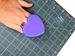 Mat Cleaning Pad Heart Shaped Purple from The Gypsy Quilter