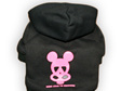 mata vern nuclear radiation dog hoodie in pink