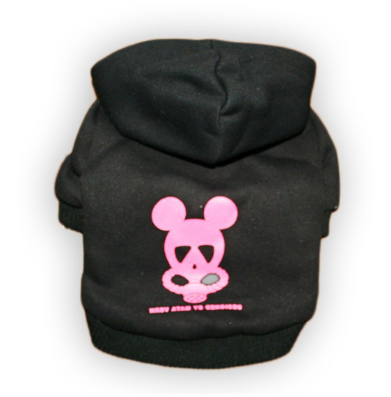 mata vern nuclear radiation dog hoodie in pink