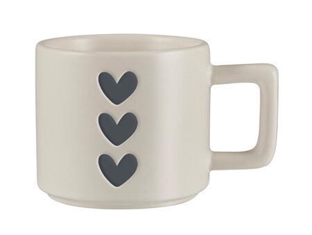 Matte Cafe Demi Mug - Hearts