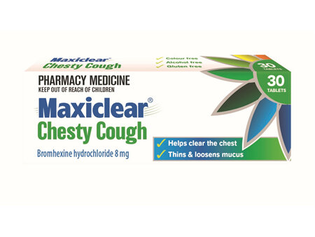 Maxiclear Chesty Cough Tablets 30s