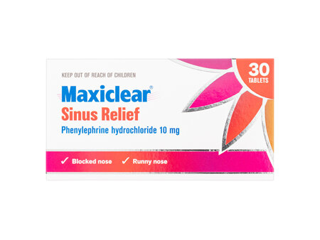 Maxiclear® Sinus Relief 30 Tablets