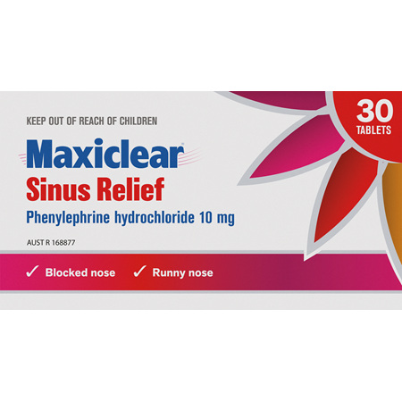 Maxiclear Sinus Relief 30s