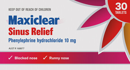 Maxiclear Sinus Relief 30s