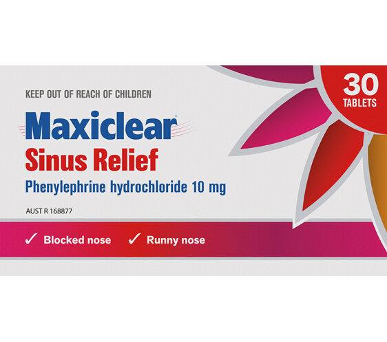 Maxiclear Sinus Relief 30s