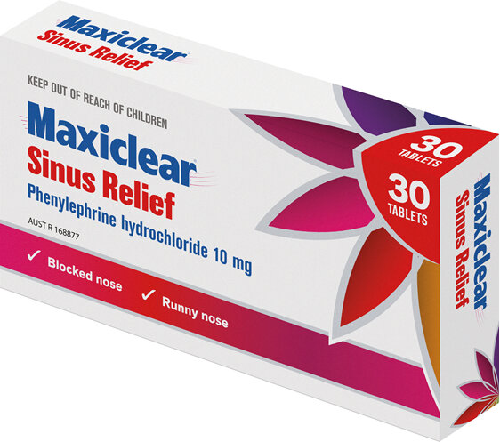 Maxiclear Sinus Relief 30s